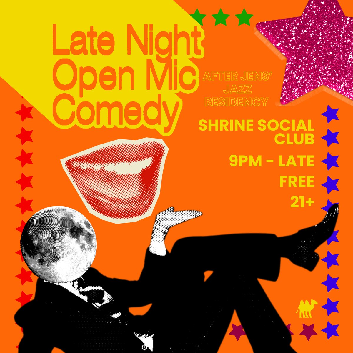 Duck Club (@duckclubboise) on Twitter photo 🎤 The mic is hot and the laughs are loose, join us for Late Night Open Mic Comedy at <a href="/TheShrineBoise/">Shrine Social Club</a> → 6/26
🎟️ Free
⏰ 9 pm - late!
👥 21+ 🎤 The mic is hot and the laughs are loose, join us for Late Night Open Mic Comedy at <a href="/TheShrineBoise/">Shrine Social Club</a> → 6/26
🎟️ Free
⏰ 9 pm - late!
👥 21+
