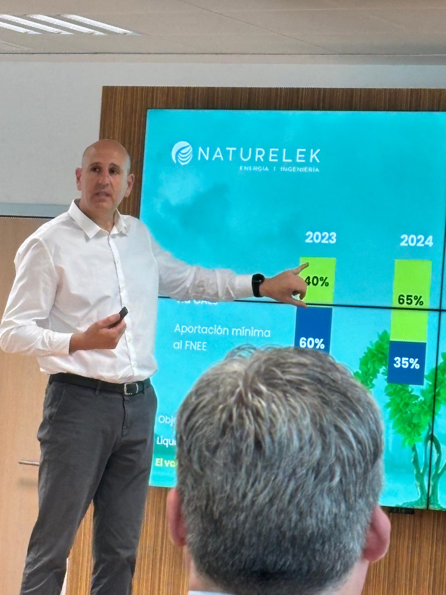 naturelek's tweet photo. Ayer participamos en una jornada sobre transición verde para empresas en Durango, dentro del proyecto #EnpresaBerdea.
Hablamos sobre Certificados de Ahorro Energético (CAE) y cómo avanzar hacia una Bizkaia más eficiente y sostenible 🌱 
Eskerrik asko a los que os acercasteis! https://t.co/TL14rx1Uim