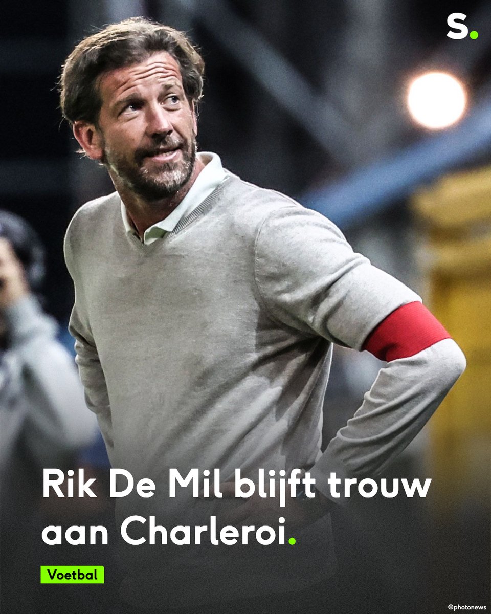 sporza's tweet image. Antwerp trok aan zijn mouw, maar De Mil blijft de Carolo's trouw en duikt mee Europa in volgend seizoen! #Voetbal #JPL #Charleroi 

sporza.be/nl/2025/06/13/…
