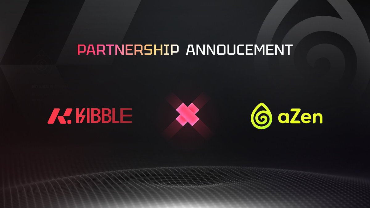 KibbleExchange's tweet image. 🚀 Partnership Announcement: Kibble x @azen_protocol

Kibble has partnered with #aZen to revolutionize DeFi and Web3. This collaboration combines Kibble’s AI-powered market analysis with aZen’s decentralized computing infrastructure, creating a seamless ecosystem for smarter…