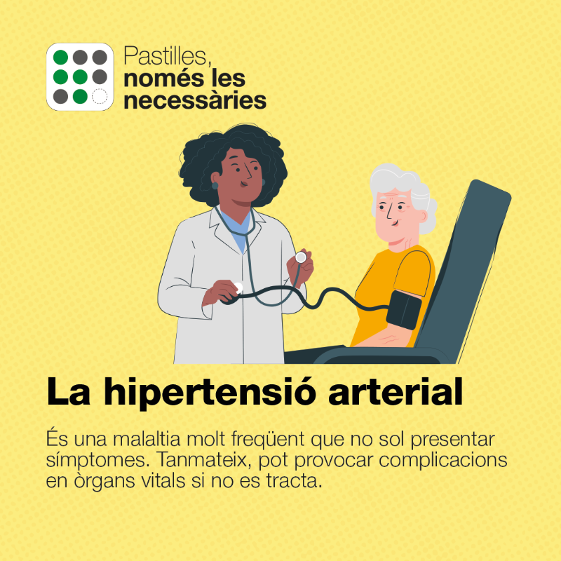 salutcat's tweet photo. ⚠ La hipertensió arterial sovint no presenta símptomes, però pot provocar complicacions.

Controlar-la és clau!

📍 Pren-te la pressió periòdicament

🥗 Segueix un estil de vida saludable