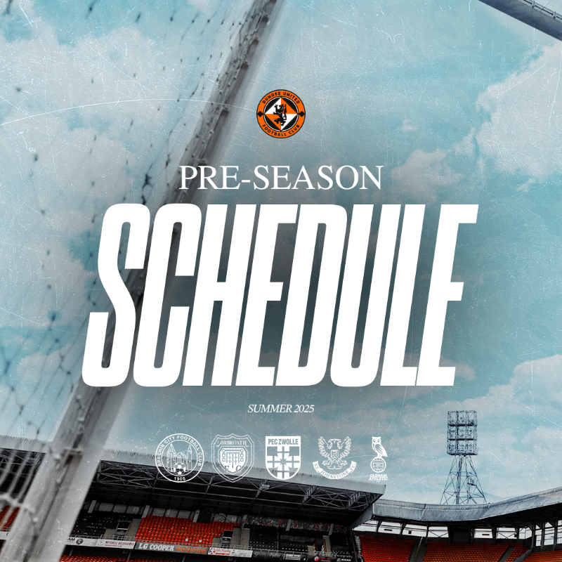 dundeeunitedfc's tweet photo. 🏁 Brechin City (A)
🐟 Arbroath (A)
🇳🇱 PEC Zwolle (A)
🛣️ St Johnstone (A)
🦉 Oldham Athletic (H)

An exciting summer of preparation for European adventures and domestic action - #DUFC's pre-season fixtures are locked in 🔒✅

Read more here! 👇