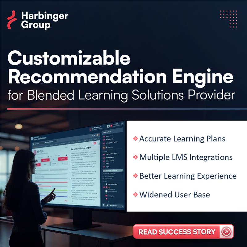 Harbinger_Grp's tweet image. Learn how we developed a customizable #RecommendationEngine for a blended learning company to deploy accurate recommended learning plans. We also created a configurable tool to support integration with various LMS. Read the success story: lnkd.in/dgkKcFiK