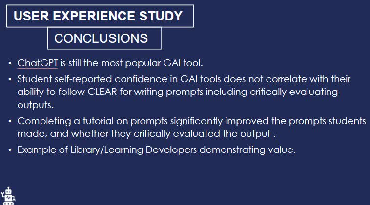 Bryony Parsons and Heather Johnston are presenting "Enhancing Prompt Literacy: Evaluating Student Proficiency and Confidence in Using GAI Tools" at #ALDcon25.