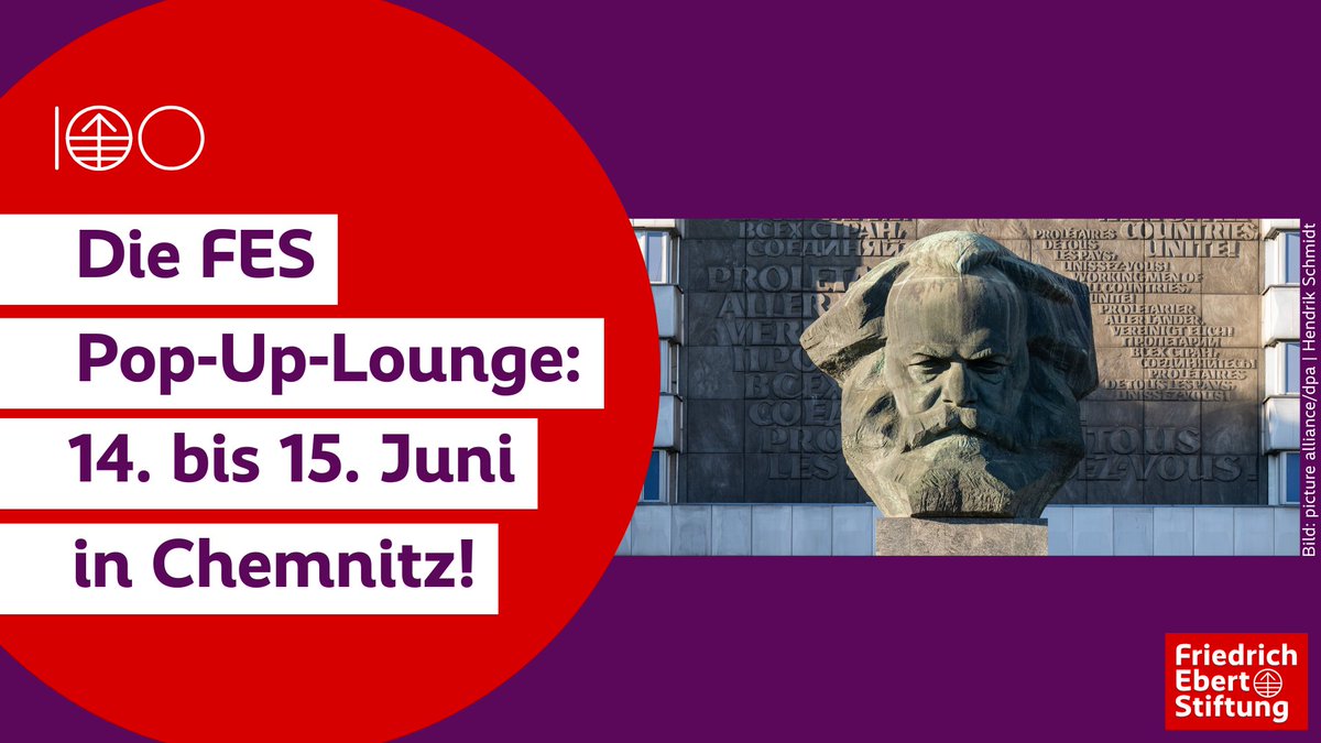 Friedrich-Ebert-Stiftung (@fesonline) on Twitter photo <a href="/SabineFandrych/">Sabine Fandrych</a> <a href="/MartinSchulz/">Martin Schulz</a> Die achte Tour-Station unserer FES-Pop-Up-Lounge ist Europas #Kulturhauptstadt #Chemnitz2025. Ein spannendes Programm erwartet alle, die uns am 14. & 15. Juni auf dem #KosmosFestival besuchen.
👉 fes.de/landesbuero-sa…
#FES100 #Mitfeiern #DemokratieGestalten #Sachsen <a href="/SabineFandrych/">Sabine Fandrych</a> <a href="/MartinSchulz/">Martin Schulz</a> Die achte Tour-Station unserer FES-Pop-Up-Lounge ist Europas #Kulturhauptstadt #Chemnitz2025. Ein spannendes Programm erwartet alle, die uns am 14. & 15. Juni auf dem #KosmosFestival besuchen.
👉 fes.de/landesbuero-sa…
#FES100 #Mitfeiern #DemokratieGestalten #Sachsen