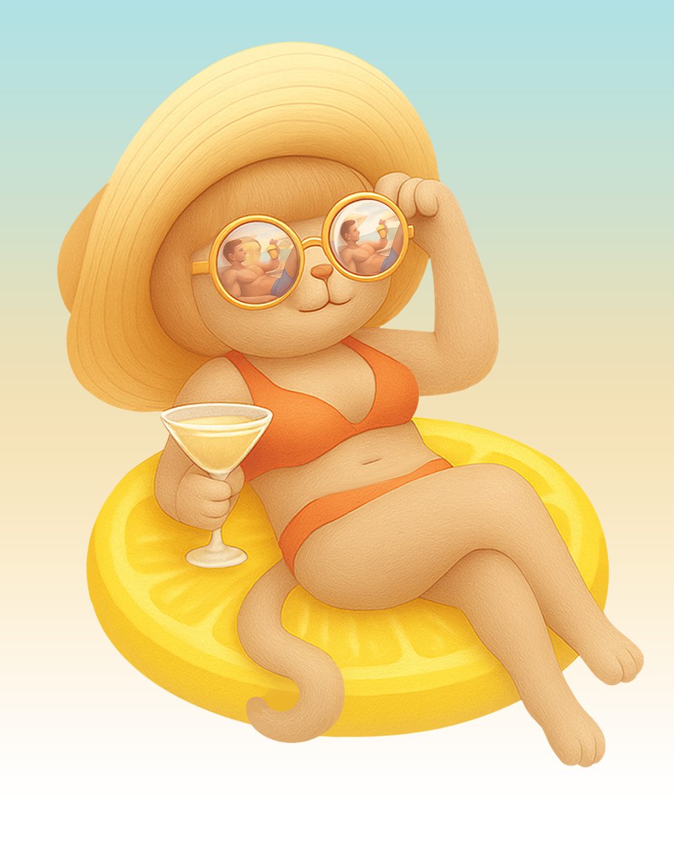 zkozkohi's tweet image. Miss Meow floats. Sunglasses on. No words needed.
She already saw you. But don’t expect her to speak first.
🍋#redbubble redbubble.com/shop/ap/171428…
🌞#TeePublic teepublic.com/t-shirt/762630…
#FloatModeON #MissMeow #PoolDayシリーズ #arttoy #kusdom #displate #角色T恤 #角色玩具 #zkozkohi