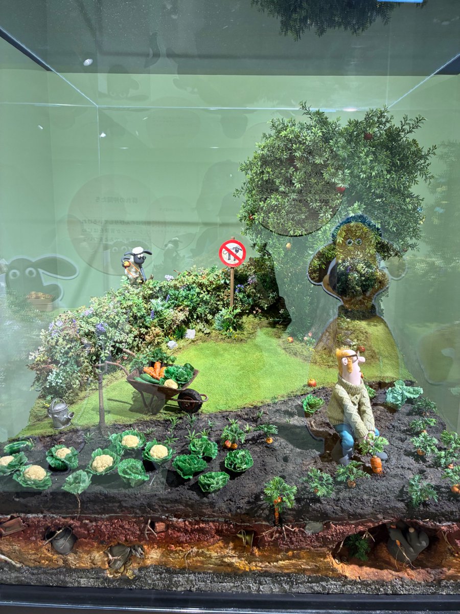 mbrid02's tweet image. 渋谷でやっているひつじのショーン展 withウォレスとグルミットに行ってきました！撮影に使われたジオラマが可愛くて最高でした！6月29日まで #ひつじのショーン 展