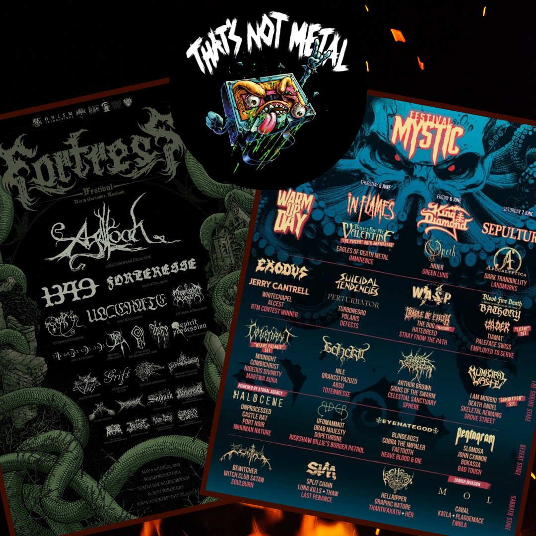 TNM returns from a week off with a cross continent double fest report as we hit up Yorkshire's Fortress Festival and Poland's Mystic Festival, seeing every band under the sun from Agalloch to Ulcerate, W.A.S.P. to King Diamond, Bullet to Beherit.

linktr.ee/notmetalpod