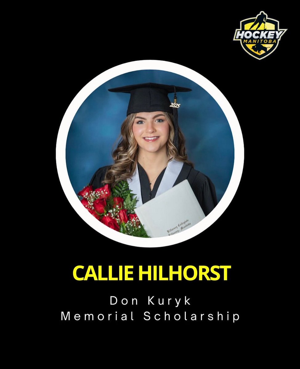 Congratulations Callie on your Hockey Manitoba Scholarship!