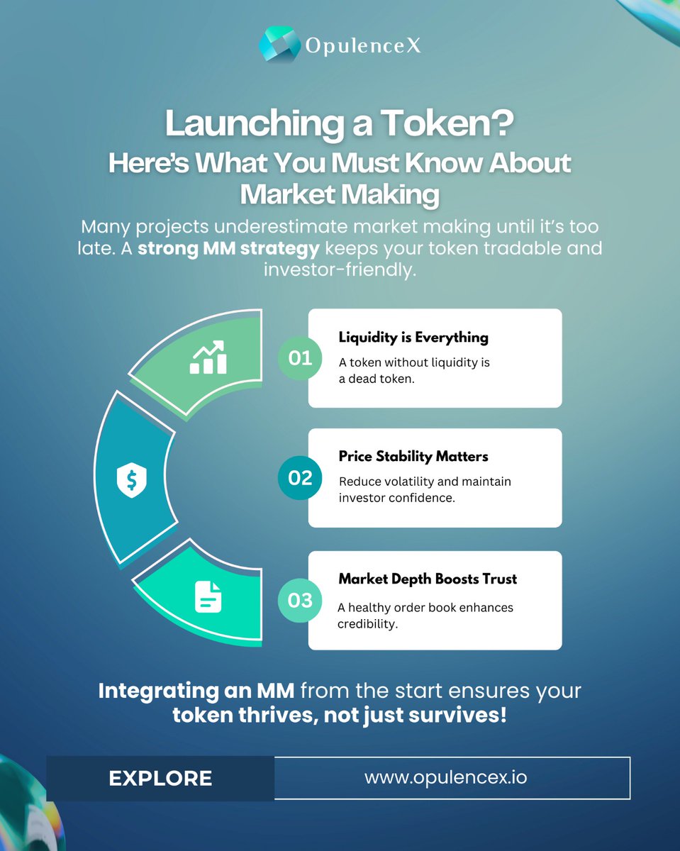 Launching or have existing tokens on XRP Ledger?
Boost your success with OpulPro Market Making service. 
Our VMM works &amp; operates on the XRPL`s SUPER DEX!    
Ensure liquidity, stabilize prices &amp; build trust with a robust order book.  
Integrating MM from the start guarantees