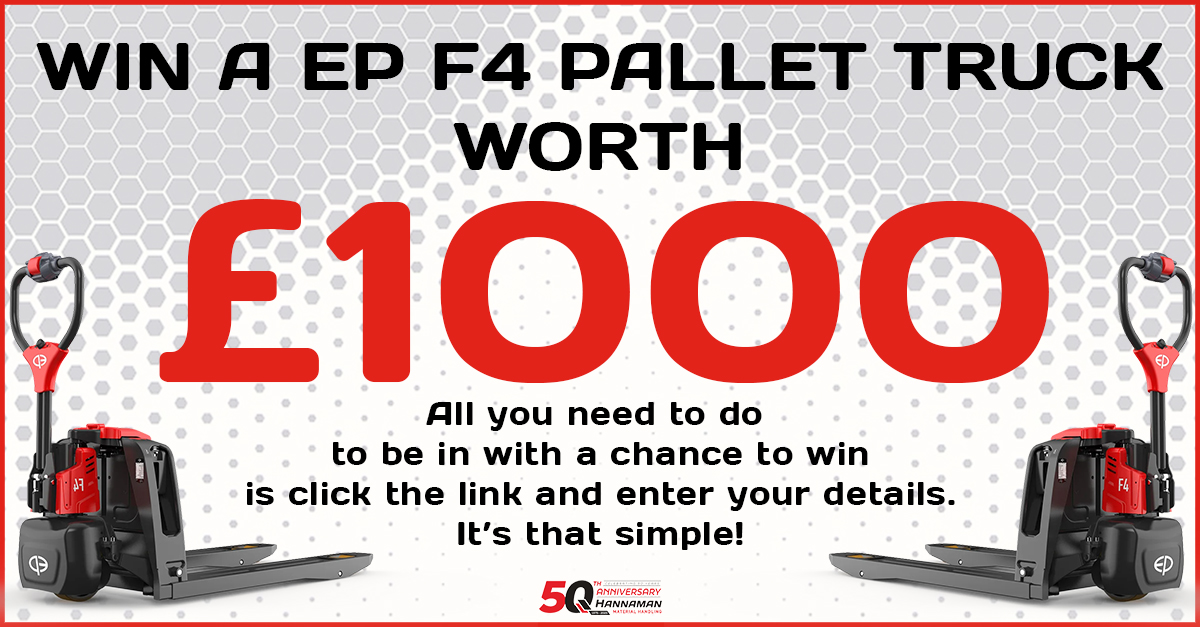 🚨 Giveaway Alert! 🚨
Win an EP F4 Pallet Truck worth £1,000! Just click the link and enter your details to be in with a chance to win.
us8.list-manage.com/survey?u=3697c…

#PalletTruck #Giveaway #Logistics #WarehouseEquipment