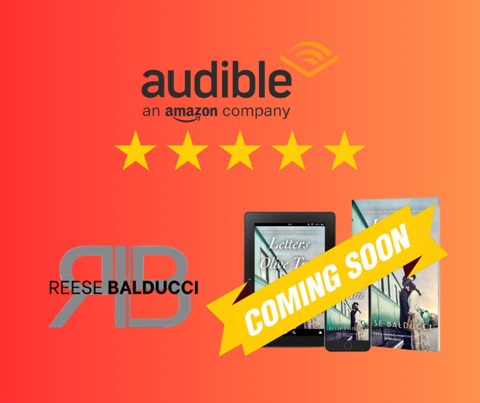 #LettersFromTheOliveTree is #ComingSoon to #audible! Release date pending! #reesebalducci