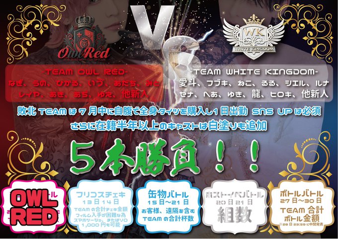 WHITE KINGDOM《池袋メンズコンカフェ》のツイート
