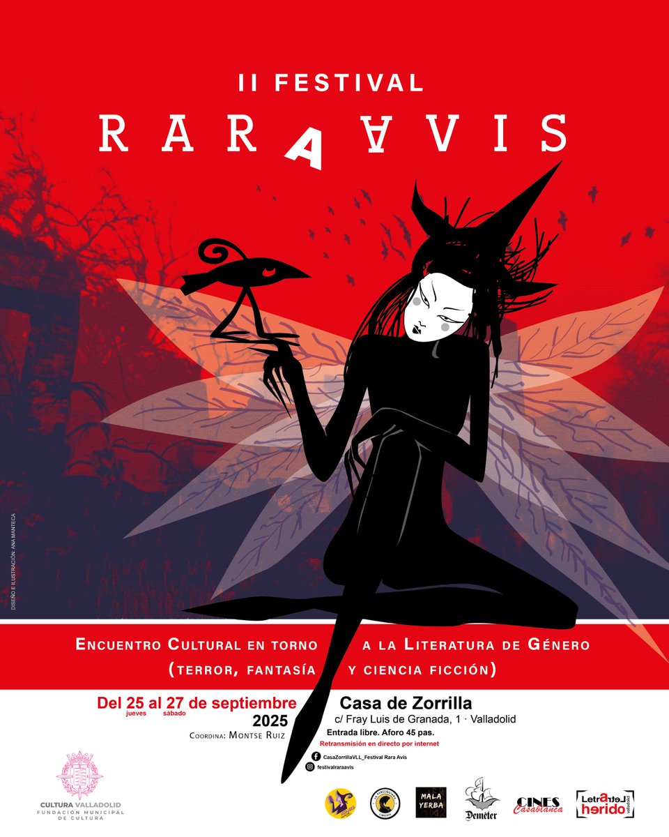Cartel oficial del 
II Festival Rara Avis 

Diseñado por Ana Manteca.

¿Lo compartes?