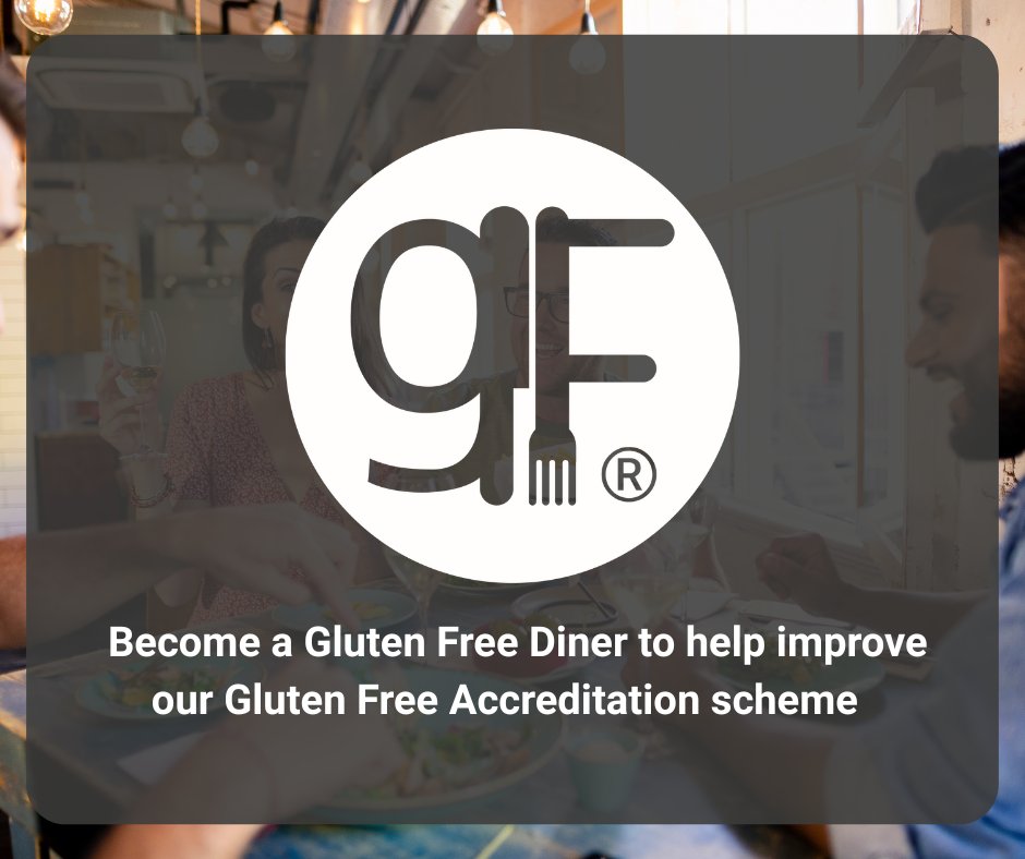 If you follow a gluten free diet or support someone who does, you can help improve the Coeliac UK Gluten Free Accreditation scheme by becoming a Gluten Free Diner.​
​
With over 3,000 accredited UK venues, our scheme works with partners to ensure a confident gluten free dining