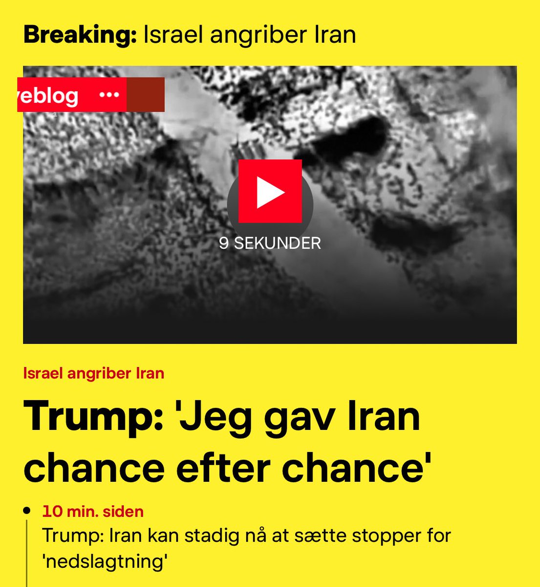 Er du bims der må være nogen der sidder med røde ører derude…

I ved, alle dem der før valget af Trump ævlede løs om, at han var fredens mand!

Shit han spillede jer! Han er og blir kaos, ødelæggelse og voldens mand!

#dkpol
