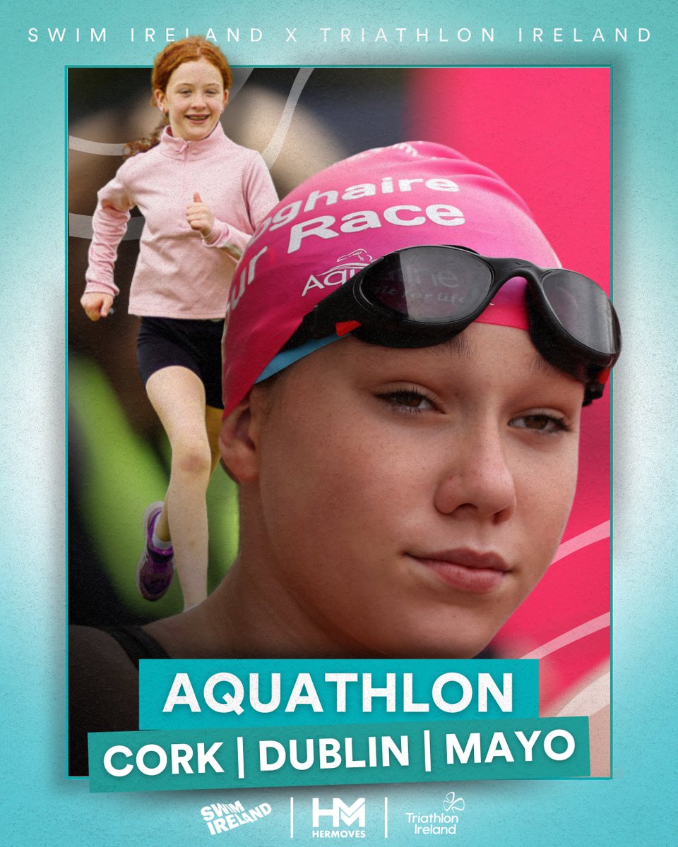 We have teamed up with Triathlon Ireland to bring an exciting HER Moves Aquathlon programme to teenage girls this summer 😎  

Make a splash this July with our three-day swim and run Aquathlon Programme 🏊‍♀️ 🏃‍♀️  

📍 Lough Lannagh Leisure Complex, Mayo 
🗓️ 1st - 3rd July 
🔗