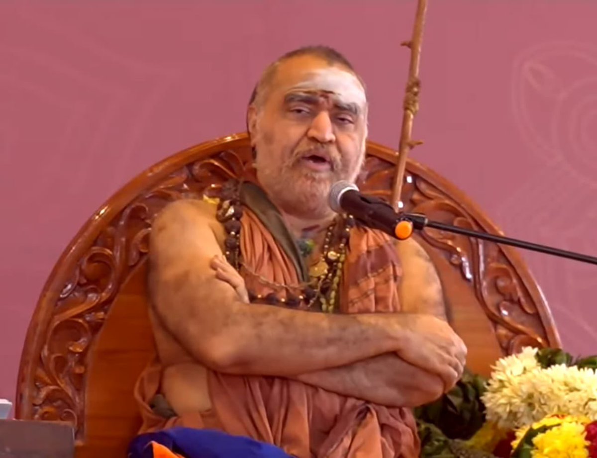 bhavyatejj's tweet image. “The methods are modern but the message is ancient! It is the message of Humanity - Vasudaiva Kutumbakam - One World Family, that Gurudev Sri Sri has been promoting tirelessly.”

Sri Sankara Vijayendra Saraswathi Swami ji, the 71st Shankaracharya of Kanchi Kamakoti Peetam today…