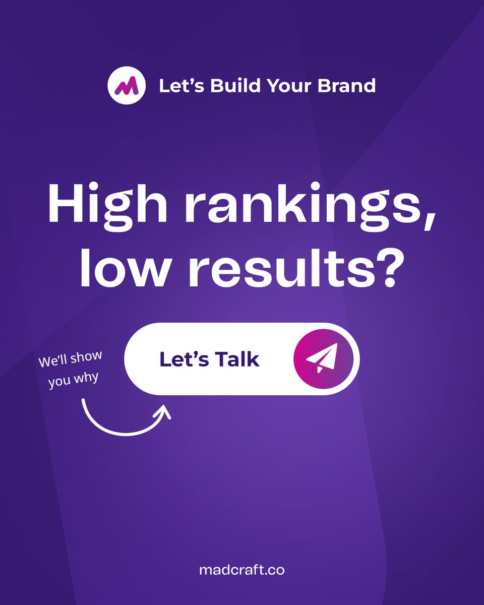 Rankings up, clicks down?
Discover why your SEO traffic might be dropping despite better rankings.
Read our latest insights: 
madcraft.co/insights/seo-c…

#SEO #DigitalMarketing #SearchTrends #MadcraftInsights