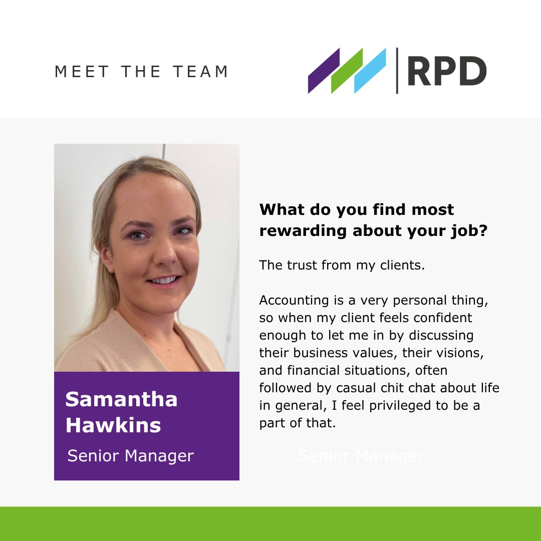 Meet Samantha! 🤝

We're excited to introduce Samantha, one of our Senior Managers and a key member of the RPD's senior leadership team.

👉 Want to learn more about our team?
Follow us for more!

#TeamRPD #LeadershipSpotlight