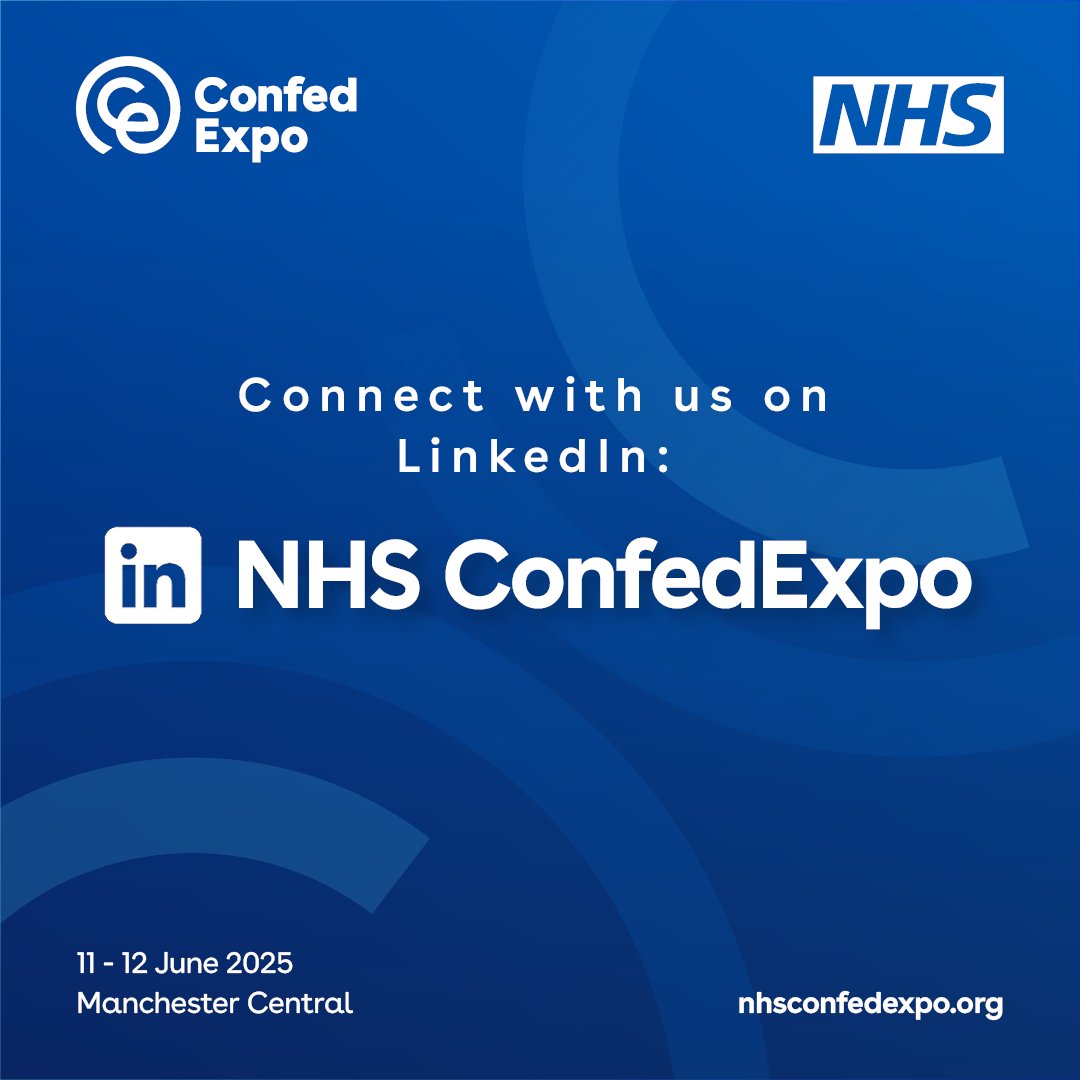 Alongside X, you can also connect with us on LinkedIn.

✅ Continue the conversation on #NHSConfedExpo
✅ Discover exclusive content
✅ Access behind-the-scenes insights

Follow on LinkedIn: bit.ly/4fjleCG