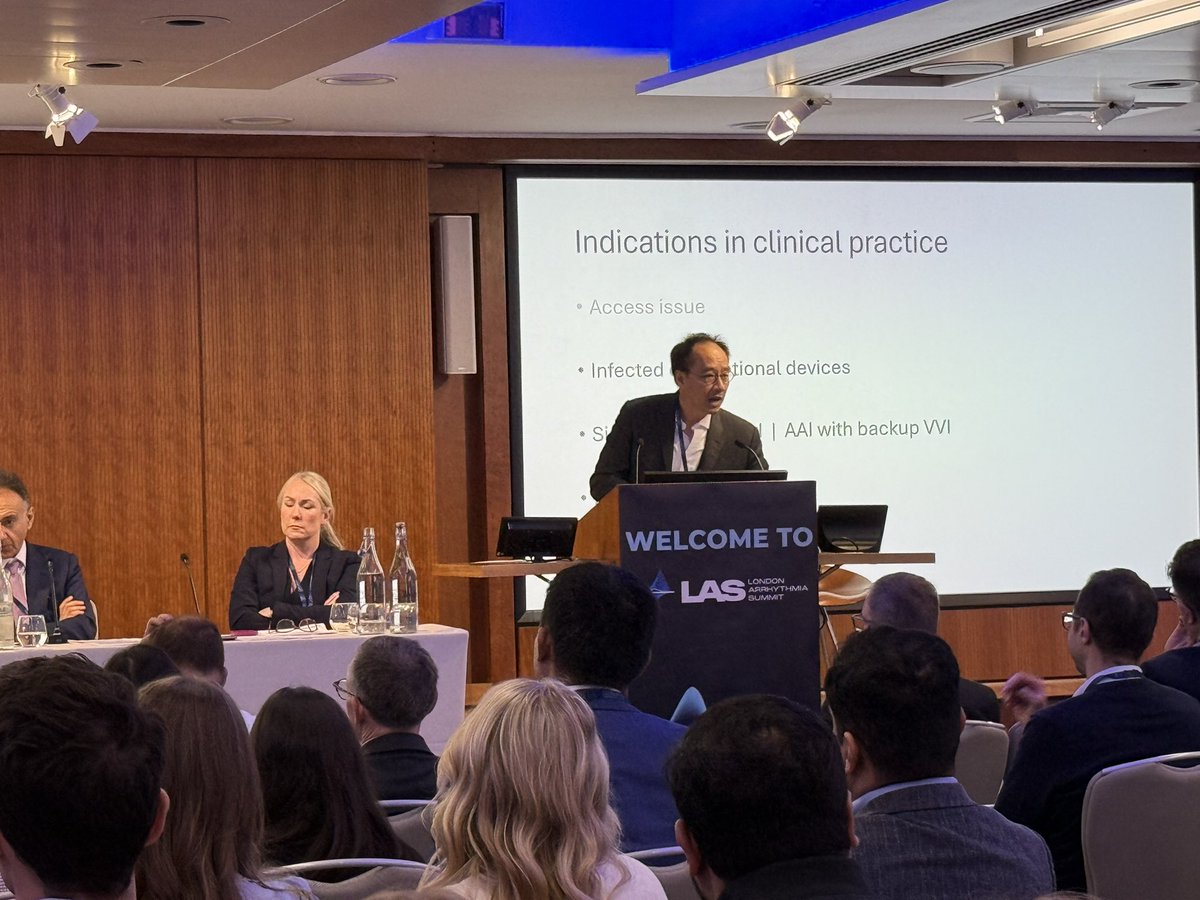 ShouvikHaldar's tweet image. Professor Tom Wong discussing up and coming dual chamber leadless pacing at #LAS2025. @RBHHEducation @GSTTnhs
Followed by the Q&A session.