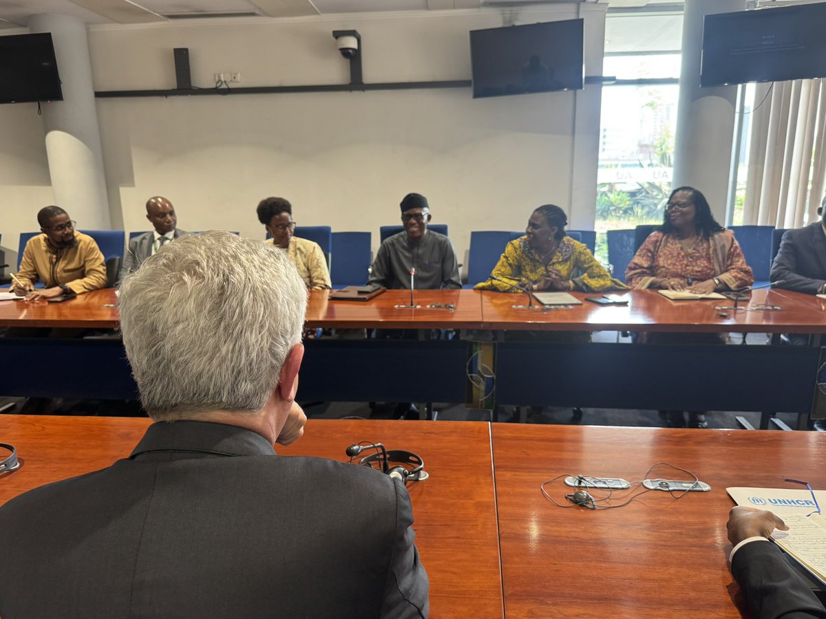 Amb. Bankole Adeoye (@bankole_adeoye) on Twitter photo Pleased to receive H.E. Filippo Grandi, UN High Commissioner for Refugees, & Commissioner <a href="/amma_twumamoah/">Amma A. Twum-Amoah</a>. We exchanged views on the nexus between peace, humanitarian & human rights & agreed on efforts to address conflicts, political, refugee & migration issues, including… 1/2 Pleased to receive H.E. Filippo Grandi, UN High Commissioner for Refugees, & Commissioner <a href="/amma_twumamoah/">Amma A. Twum-Amoah</a>. We exchanged views on the nexus between peace, humanitarian & human rights & agreed on efforts to address conflicts, political, refugee & migration issues, including… 1/2