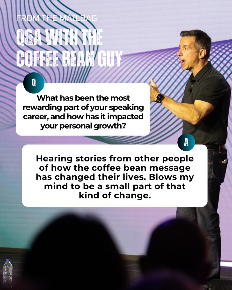 Damon’s Mailbag ✉️ Q:What has been the most rewarding part of your speaking career, and how has it impacted your personal growth?

#BeACoffeeBean #motivation #KeynoteSpeaker