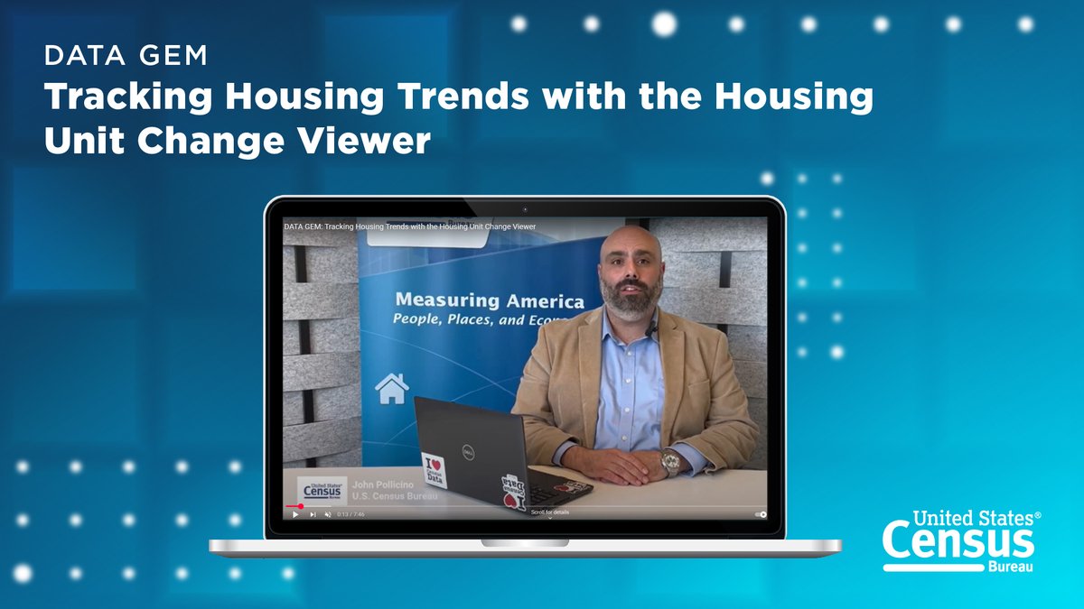 Track #housing changes across the country with our #DataTool. Our Housing Unit Change Viewer can help you identify growing communities and spot housing trends. 

Watch our #DataGem video to get started.

▶️ census.gov/data/academy/d…

#AmericanHousingMonth #HousingMonth