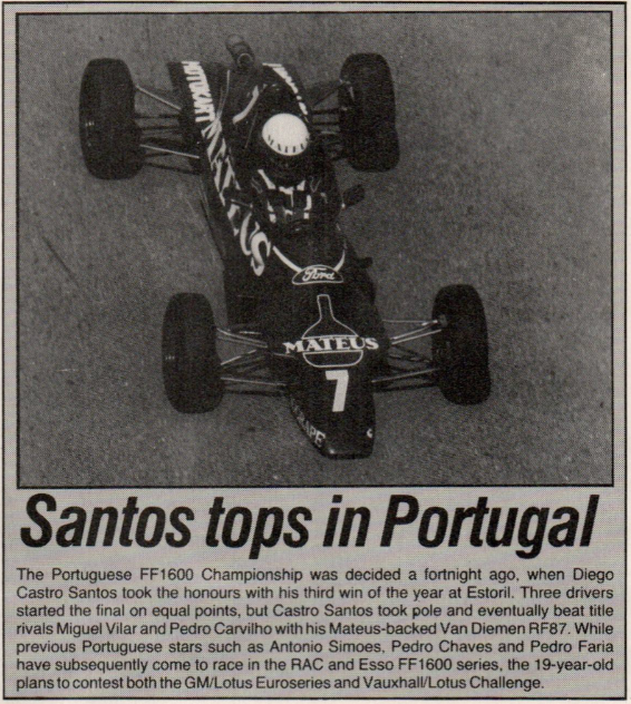 sportmotores's tweet image. #Onthisday 🔙🤚 Em 1988, neste dia, o campeonato de #FormulaFord de Portugal era notícia na revista inglesa @autosport 🇬🇧