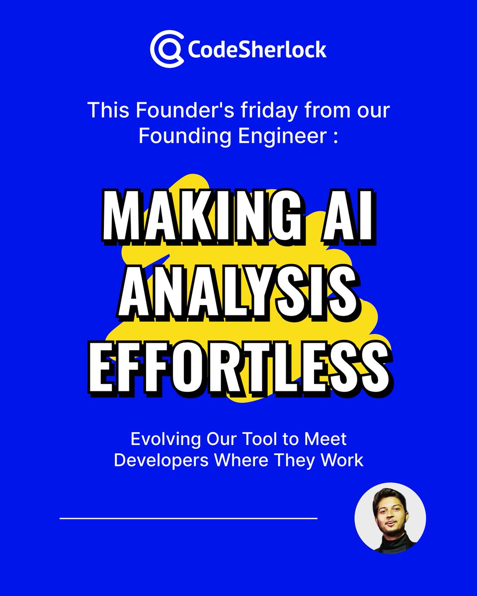 codesherlockai's tweet image. From standalone tool to in-editor companion — how CodeSherlock is making AI code analysis effortless for devs.

Read how we integrated into VS Code &amp;amp; GitHub to meet devs where they work:

 linkedin.com/pulse/making-a…

#AIforDevelopers #CodeSherlock #VSCode #DevTools #FoundersFriday…