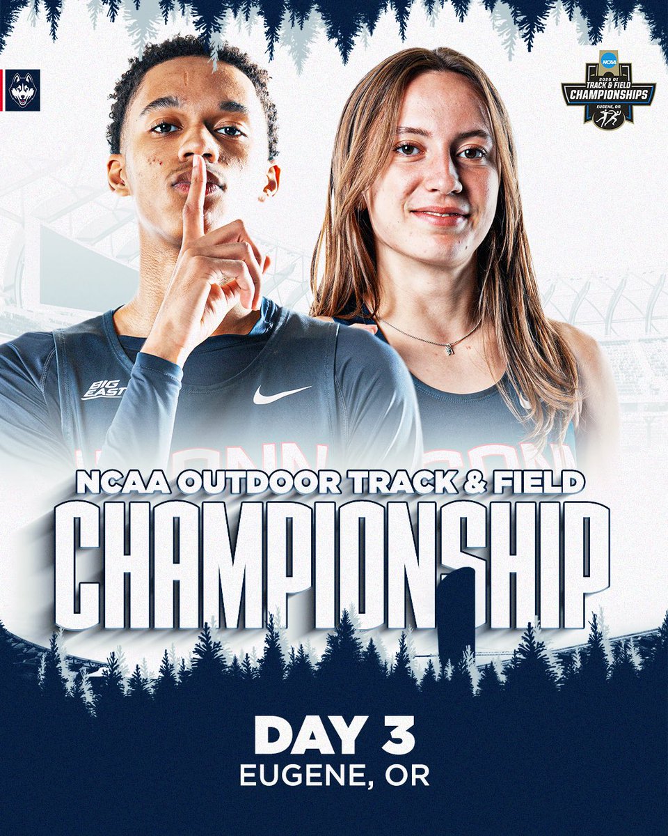 Friday in Eugene! 🏆

Maresa Hense kicks off the heptathlon at starting at 2:45pm eastern and Enaji Muhammad competes in the high jump at 7:30pm eastern! 🔥

Live Results: flashresults.ncaa.com/Outdoor/2025/i…