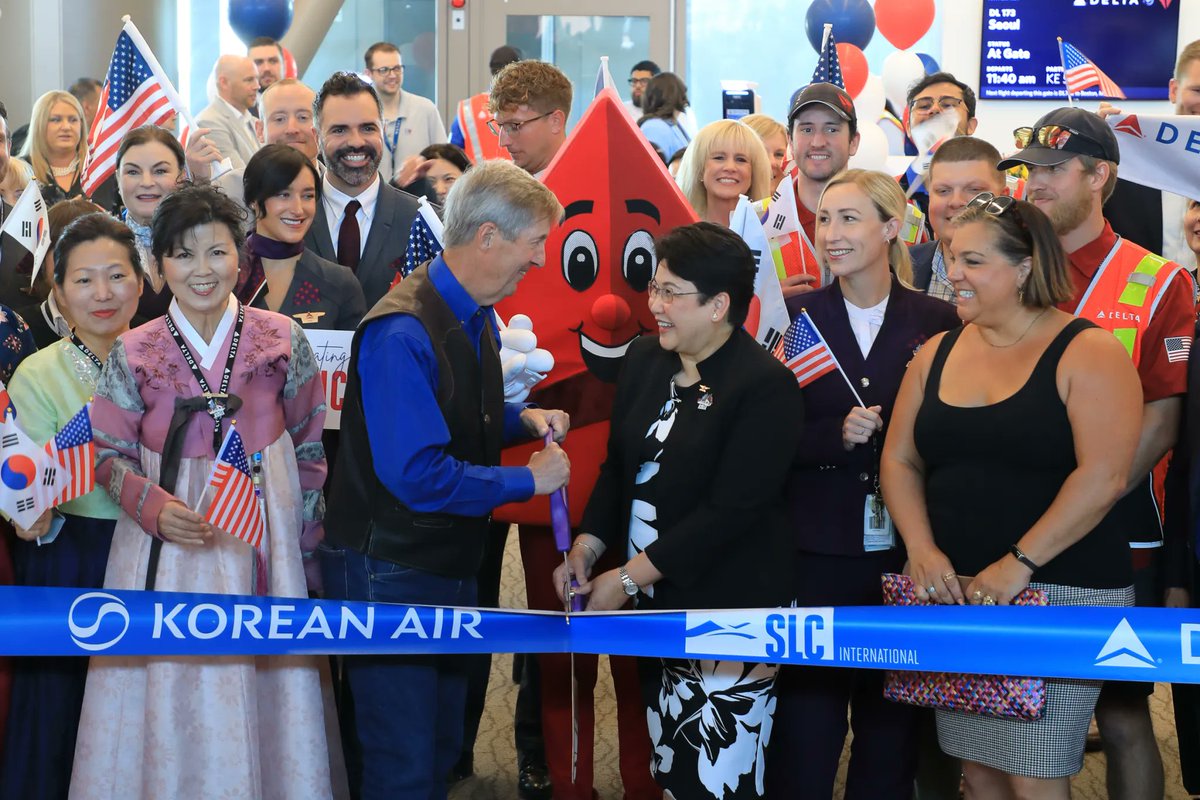 SLCUT2034's tweet image. ✈️ Big news for the 2034 Games! ✈️
@Delta's new nonstop from SLC to Seoul is officially LIVE — making Utah just one connection away from 80% of the globe. 🇺🇸🤝🌏
Athletes, teams and fans can now access every Olympic and Paralympic venue in Utah within one hour of arrival.