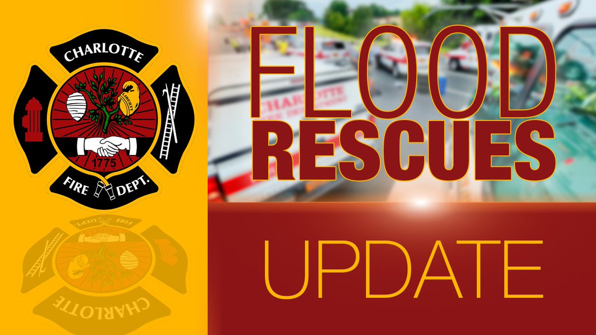 Charlotte Fire Rescues More Than 30 People During Flash Flood Emergency

As a flash flood warning covered Mecklenburg County Thursday evening, Charlotte Fire responded to 51 flood-related calls across the city, including dramatic rescues in rising water that left people stranded