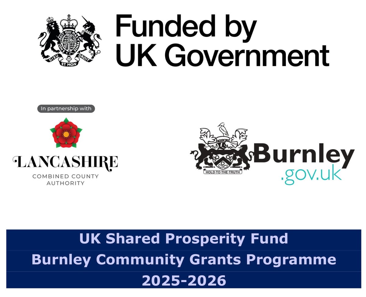 UK Shared Prosperity #Fund: #Burnley Community #Grants Programme 2025-2026

Now open for applications!

bprcvs.co.uk/cvs-administer…

Hurry! The deadline for submissions is 27th June 2025.

#UKSPF #Funding