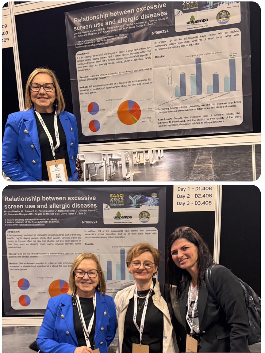 MARILYN URRUTIA-PEREIRA (@lynurrutia) on Twitter photo Apresentando nosso trabalho sobre o impacto do uso e excesso de telas e doenças alérgicas #eaaci2025 parabéns a todos os envolvidos @rovanakinasbueno @lucas_pmocellin @danielbkaestner @camilaalbertii @brunasimoneto <a href="/bah_amoraes/">barbara a. de moraes</a> @felipehaniel Apresentando nosso trabalho sobre o impacto do uso e excesso de telas e doenças alérgicas #eaaci2025 parabéns a todos os envolvidos @rovanakinasbueno @lucas_pmocellin @danielbkaestner @camilaalbertii @brunasimoneto <a href="/bah_amoraes/">barbara a. de moraes</a> @felipehaniel