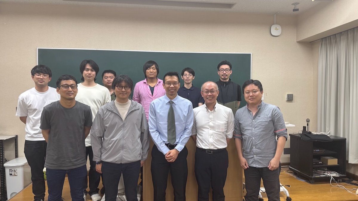 Kyushu University (June 9)
Wonderful visit to the Chemistry Department at Kyushu University’s Graduate School of Pharmaceutical Sciences. Prof. Ngai thanks Prof. Takashi Ohshima for hosting and the Ohshima group, Profs. Go Hirai and Takashi Niwa for insightful conversations.