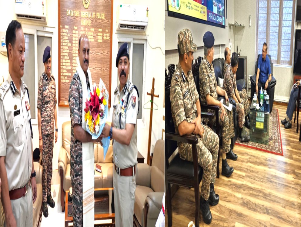 During his visit to Manipur, DG #CRPF met Chief Secretary of Manipur Shri Prashant Kumar Singh and DGP Shri Rajiv Singh.
#Manipur #Security #planecrash 
#aircrash #AirIndia Netanyahu #Boeing787 
#Israel #Iran #AirIndia #TejRan #AirIndiaCrash #طهران
