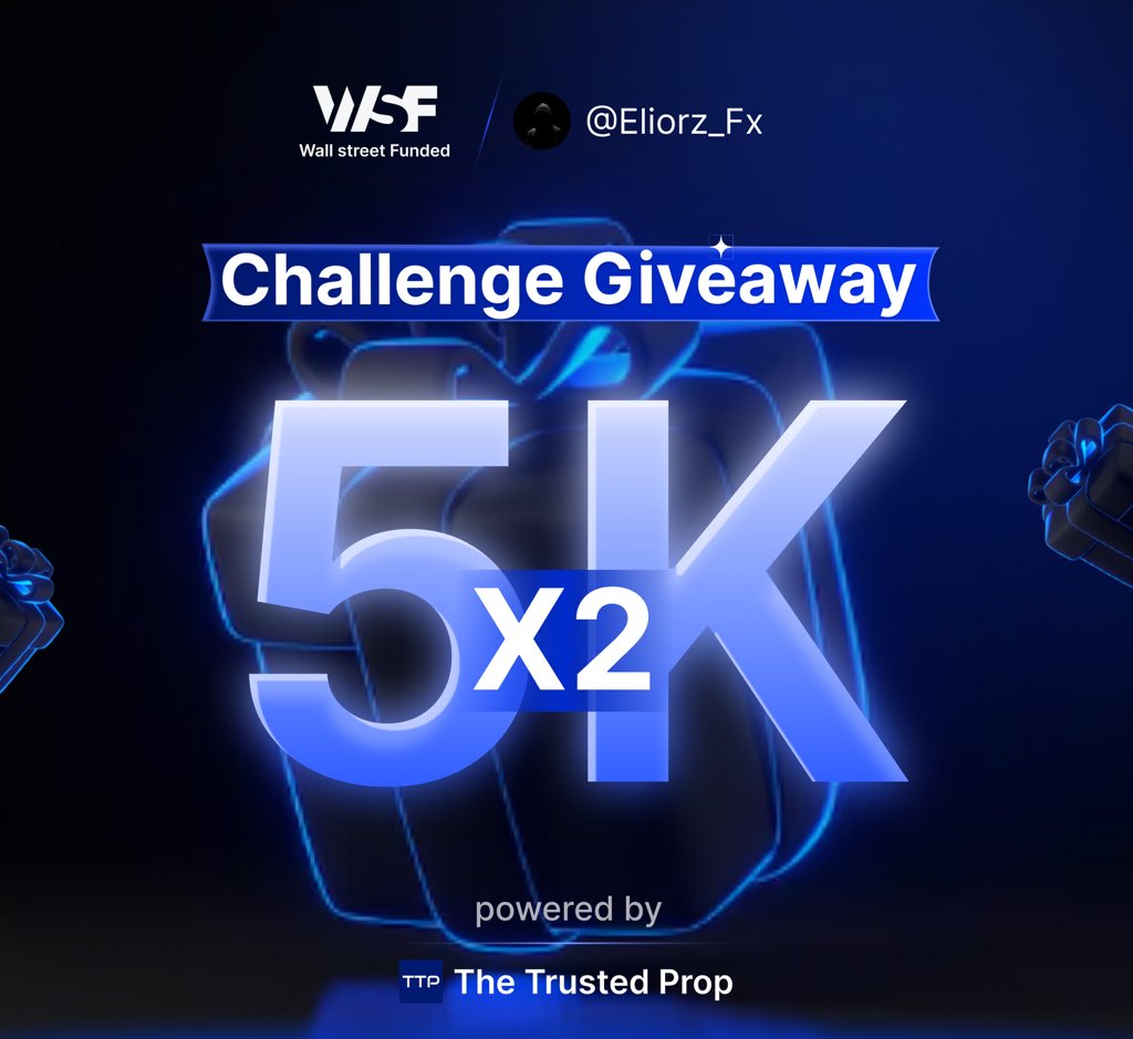 ELIORZ 👑 (@eliorz_fx) on Twitter photo ✨🎁 2x$5k Challenge Account Giveaway 🎁✨
Criteria to win⤵️
⇨Follow <a href="/TheTrustedProp/">TheTrustedProp</a> || <a href="/Eliorz_Fx/">ELIORZ 👑</a> || <a href="/WSFunded/">Wall Street Funded</a> || <a href="/FinTrending/">Finance Trending</a> || <a href="/shreyashttp/">Shreyash | The Trusted Prop</a>
⇨Like & Repost this giveaway
⇨Tag 3 friends in the comments
⇨ Participate here (must complete all entries): ✨🎁 2x$5k Challenge Account Giveaway 🎁✨
Criteria to win⤵️
⇨Follow <a href="/TheTrustedProp/">TheTrustedProp</a> || <a href="/Eliorz_Fx/">ELIORZ 👑</a> || <a href="/WSFunded/">Wall Street Funded</a> || <a href="/FinTrending/">Finance Trending</a> || <a href="/shreyashttp/">Shreyash | The Trusted Prop</a>
⇨Like & Repost this giveaway
⇨Tag 3 friends in the comments
⇨ Participate here (must complete all entries):