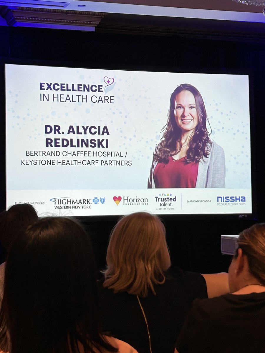 KeystoneHCP's tweet photo. Our very own Dr. Alycia Redlinski of Bertrand Chaffee Hospital received the prestigious Excellence in Healthcare award. Congratulations Dr. Redlinski - well-deserved!

https://t.co/5XFJGR5ab4 https://t.co/CN0RXO1ak0