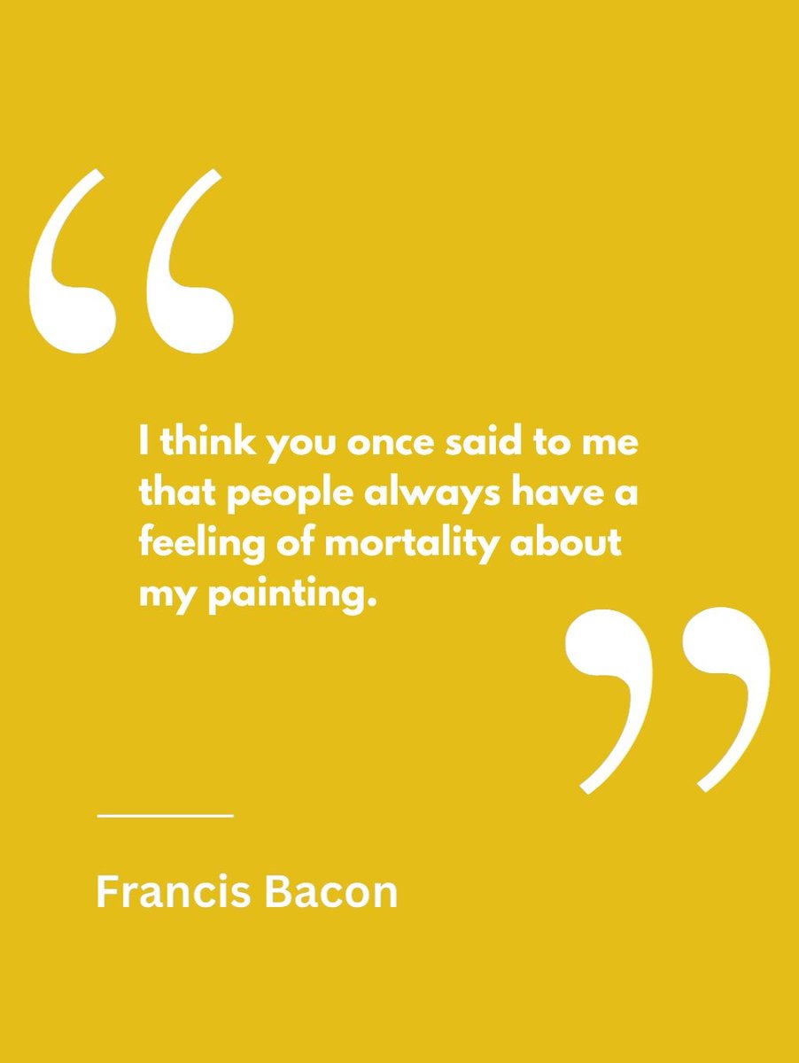 francisbacon's tweet photo. Quote From: David Sylvester, Interviews with Francis Bacon (Thames &amp; Hudson, 2008)⁠
⁠
p91 Interview 3⁠
⁠
#FrancisBacon https://t.co/Noachk3YGk