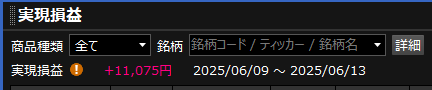 個別9週目
今週は２日休んで３日間トレード。
損切りも多かったけれどその分勝ったりしてどうにかプラスでした。
インした瞬間に逆へ行く事がまだ多い。これを克服できればかなりいい感じになるのになぁ、、