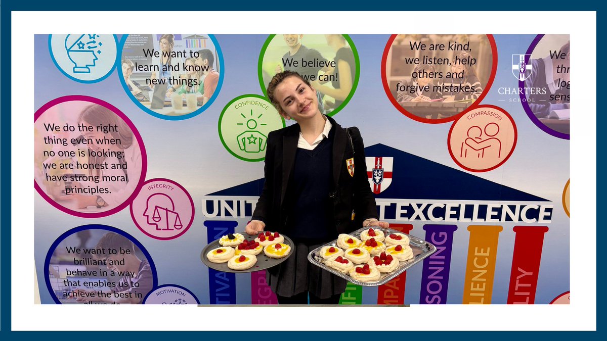After the KS4 office enjoyed meringues made by Cezz in #Food, Cezz independently baked another 25 meringues to hand out to staff. She did this in her own time at home, over 4 hours, using her own ingredients to add a little positivity, &amp; sweetness, to staffs' day at school today.