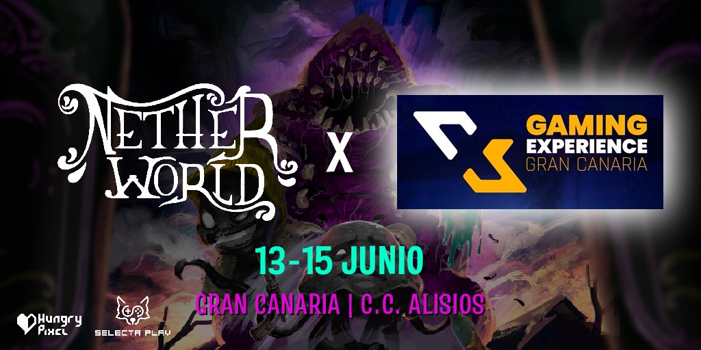 Hungry Pixel (@hungrypixlgames) on Twitter photo Alguien por Gran Canaria? 👀
Desde hoy hasta el domingo podréis probar nuestra demo de <a href="/NetherWorldGame/">NetherWorld🍻DEMO ON STEAM!</a> con bosses y garrapatas biónicas en el #GXGC! 🪼🎉
🗓️13-15 junio
📍Gran Canaria (C. C. Alisios) Alguien por Gran Canaria? 👀
Desde hoy hasta el domingo podréis probar nuestra demo de <a href="/NetherWorldGame/">NetherWorld🍻DEMO ON STEAM!</a> con bosses y garrapatas biónicas en el #GXGC! 🪼🎉
🗓️13-15 junio
📍Gran Canaria (C. C. Alisios)