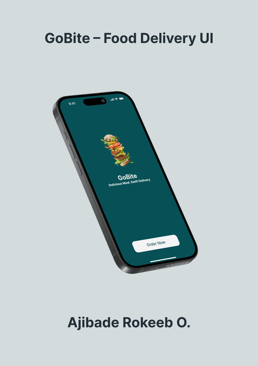 OlxGrafix's tweet photo. I just completed my first full UI/UX case study, GoBite 🍔
Minimal, clean, and fast just how food delivery should feel.
Now open to UI design roles or collaborations 💼
📄 Case study live on Behance (https://t.co/s1qILyTQ5S)
#UIUX #figma #designer #minimaldesign https://t.co/snGS4htn7s