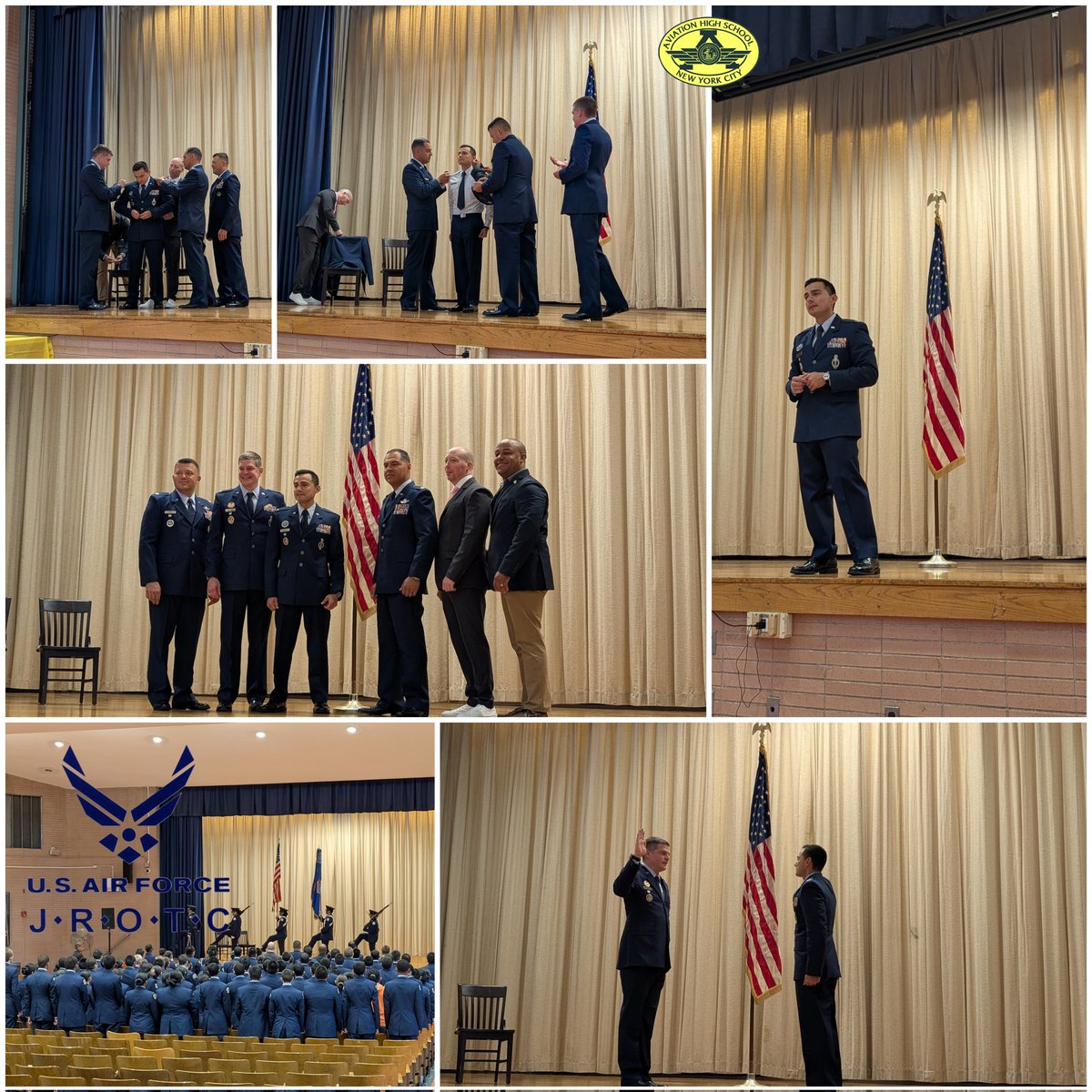 On May 30, Aviation HS hosted a U.S. Air Force promotion ceremony with our AFJROTC NY-932 Unit! 🇺🇸 Alumnus Christiam Ormaza was promoted to Colonel and returned to his high school to mark the occasion. Congrats, Colonel Ormaza — a true inspiration! ✈️

#aviation <a href="/usairforce/">U.S. Air Force</a>