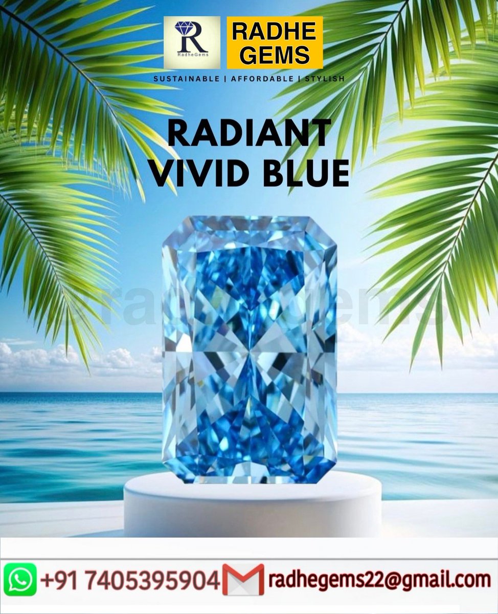 RadheGems's tweet photo. Radiant Cut Blue color Lab Grown Diamond 

#labgrowndiamond
#labgrowndiamondjewelry
#labdiamonds
#pinkdiamond
#purplediamond #emeralddiamond #emeraldcutdiamond #cvddiamonds #ecofriendlydiamond #affordablediamonds #stylishdiamond #sparklediamond #diamondring #diamondjewelry https://t.co/6ydVkMztjp