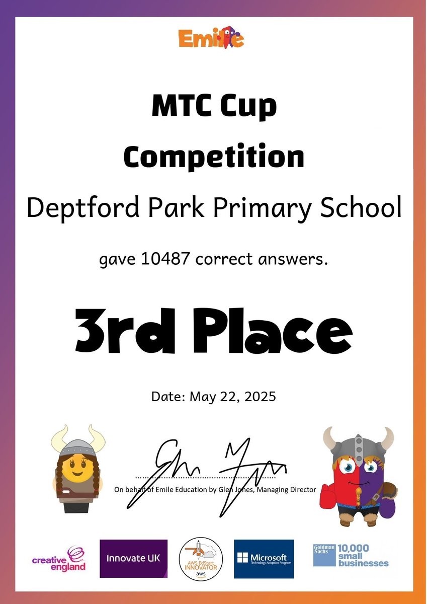 🎉 Celebrating 3rd Place in the MTC Emile Competition! 🏆
We are absolutely thrilled to announce that our talented students have secured 3rd Place in the prestigious MTC Emile Competition! 🎊 This outstanding achievement showcases their hard work, creativity, and dedication. 🌟