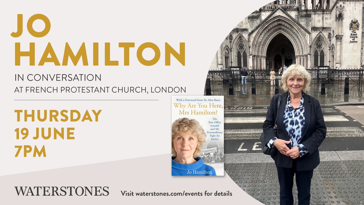 Due to unforseen circumstances our event with Jo Hamilton next week has been cancelled.

Ticketholders have been contacted and will be refunded.