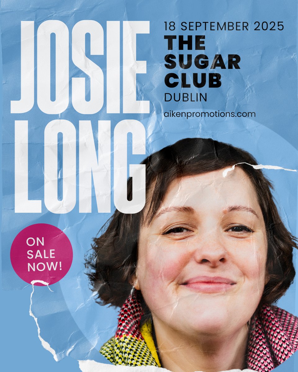AikenComedy (@aikencomedy) on Twitter photo 𝗗𝗨𝗕𝗟𝗜𝗡.. Get ready for some gigantic laughs 😅
The brilliant @josielong brings her new show Now Is The Time Of Monsters to <a href="/sugarclubdublin/">The Sugar Club</a> on 18 September 2025 🐹🦣
🎟️ Grab tix now ~ bit.ly/4ikgC16 𝗗𝗨𝗕𝗟𝗜𝗡.. Get ready for some gigantic laughs 😅
The brilliant @josielong brings her new show Now Is The Time Of Monsters to <a href="/sugarclubdublin/">The Sugar Club</a> on 18 September 2025 🐹🦣
🎟️ Grab tix now ~ bit.ly/4ikgC16
